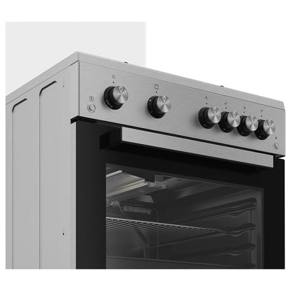 Beko Gas Cooker, 60 CM, 1 Year Warranty, Inox, FSHT61121DXL