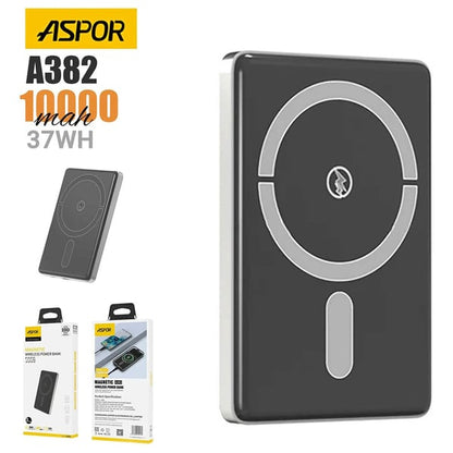 ASPOR MAGNETIC WIRELESS POWER BANK 10000 A382