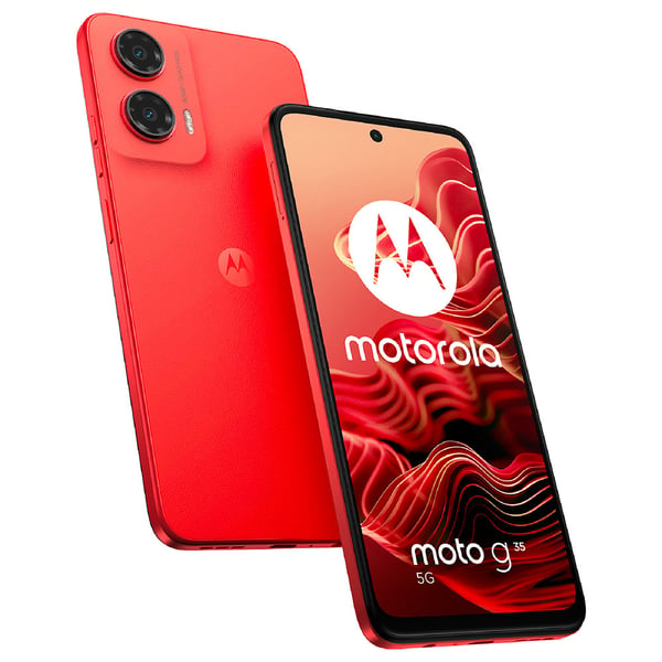 Motorola  G35 5G Smartphone, 8GB, 128GB, 50MP+8MP Camera, Android 14, Guava Red