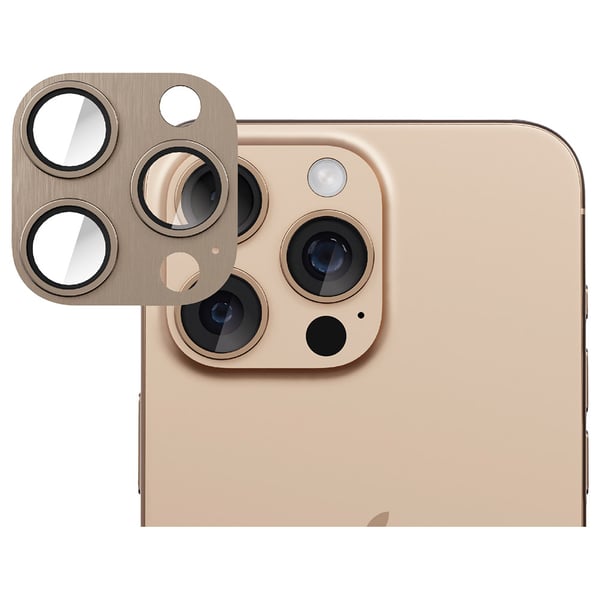 Smartix Lens Protector for iPhone 16 Pro/Pro Max Desert Titanium