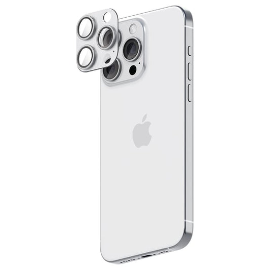 Smartix Lens Protector for iPhone 16 Pro/Pro Max White Titanium