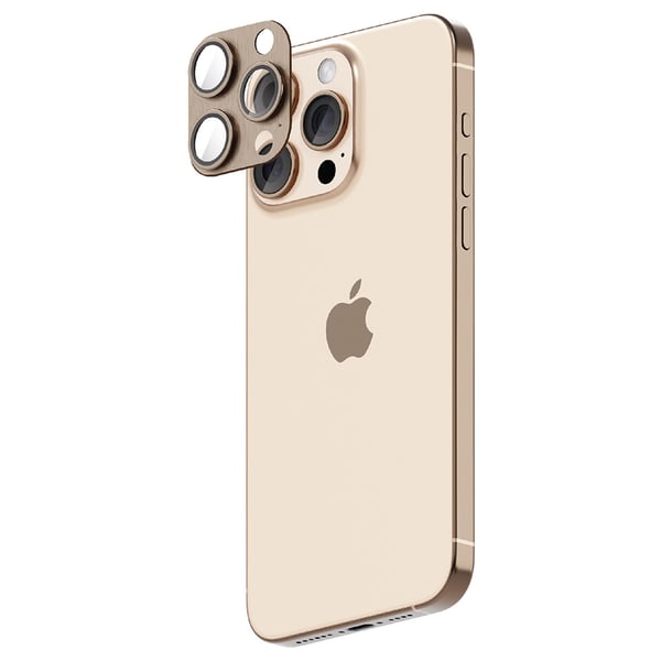Smartix Lens Protector for iPhone 16 Pro/Pro Max Desert Titanium