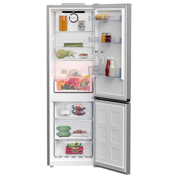 Beko Double Door Refrigerator, 366 Ltrs, 1 Year Warranty, Titanium Inox, RDNE400CS