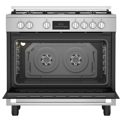 Beko Gas Cooker, 90 CM, 1 Year Warranty, Inox, BGTW 11227 EXA