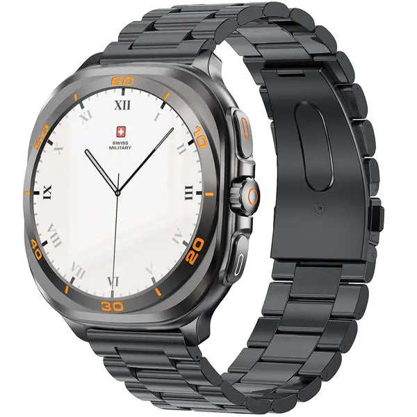 Swiss Military DOM7 Smartwatch – Gun Metal Strap