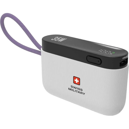 Swiss Military 10000mAh 35W Mini Power Bank – White