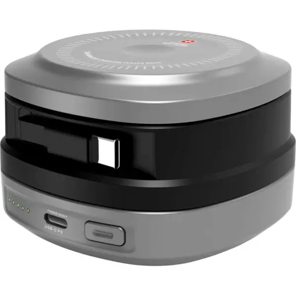 Swiss Military 10000mAh 45W 3-in-1 Magnetic Wireless Power Bank – Grey