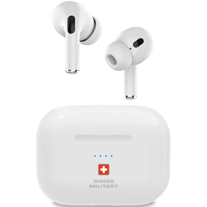 Swiss Military Victor 8 ANC True Wireless Earbuds – White