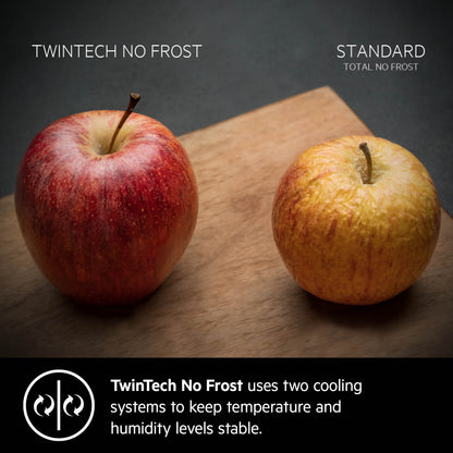 AEG Built-in Refrigerator 240 Litre, No-Frost, inverter Compressor, Tempered glass, Digital Control, White, SCE81816TC