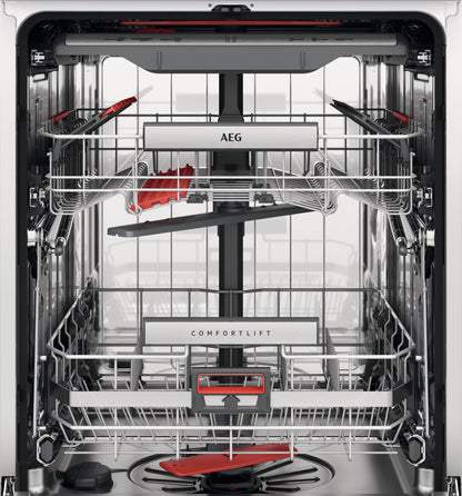 AEG Built-in Dishwasher Comfortlift, Satellite Clean, Energy saving, Maxiflex, Touch Controls, 14 Place settings, 7 programme, White, FSK83827P