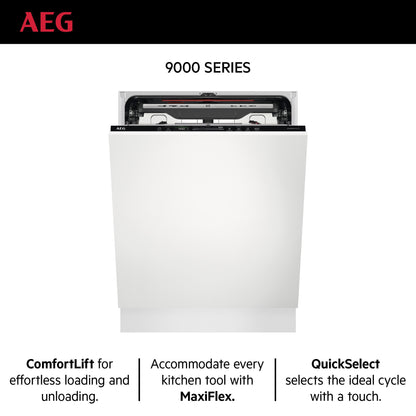 AEG Built-in Dishwasher Comfortlift, Satellite Clean, Energy saving, Maxiflex, Touch Controls, 14 Place settings, 7 programme, White, FSK83827P