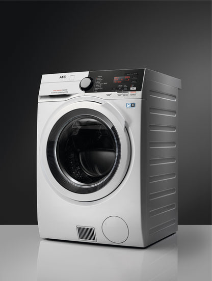 AEG Standalone Front Load Washer Dryer 8 kg, Free standing, Prosense technology, Stain Removal, Eco Wash, White, LWX7E8611B