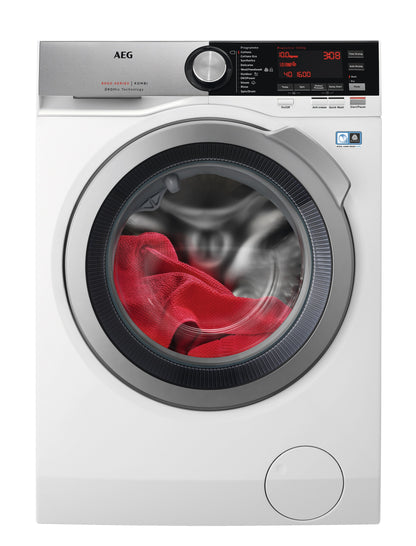AEG Standalone Front Load Washer Dryer 10 kg, Free standing, Prosense technology, Stain Removal, Eco Wash, White, LWX8C1612W