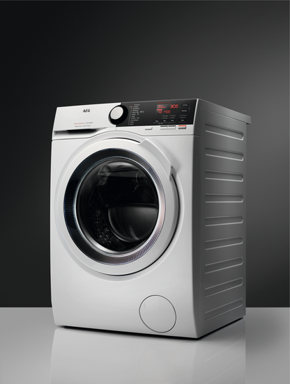 AEG Standalone Frontload Washer 8 Kg, Free standing, Prosense technology, Pro Steam, Eco Wash, White, LFX7G7224FB