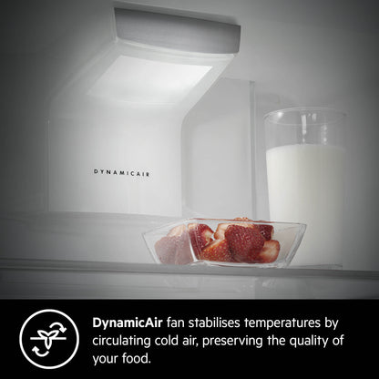 AEG Built-in Refrigerator 310 Litre, No-Frost, inverter Compressor, Tempered glass, Digital Control, White, SKE81811DC