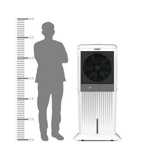 Symphony Air Cooler, Easy-fill, 3D Cooling, Digital control, Dura-Pump technology, Cool Flow, low Energy consumption, i-pure technology, White, STORM C 100XLi