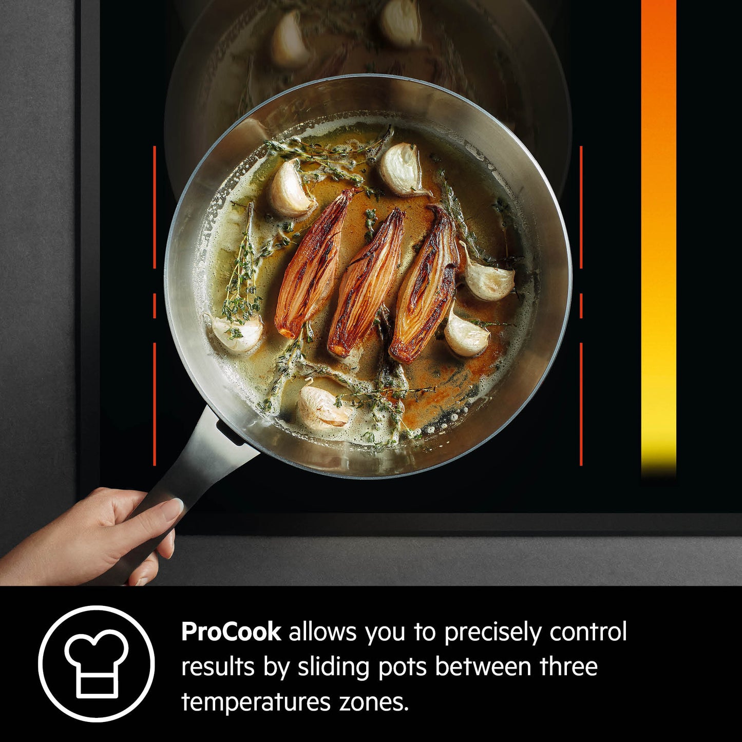 AEG Built-in Electric Ceramic Hobs 60cm, Flexibridge, Procook, Touch controls, Black, HK654071XB