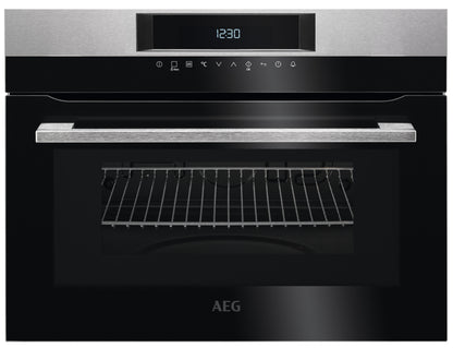 AEG Built-in Microwave Oven 60cm, Grill option, Combigrill, LCD display, Black, KMK721000M