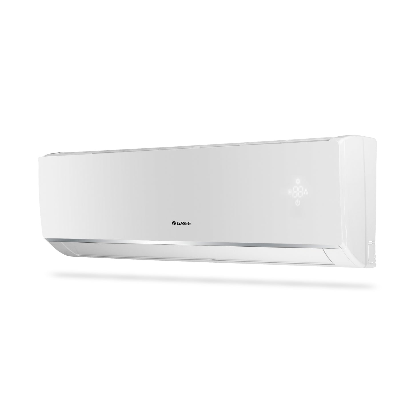 Gree Split AC 1.6 Ton, Piston compressor, R410 Gas, Gold Fin Coating, Turbo mode, Remote control, White, Lomo-P20C3