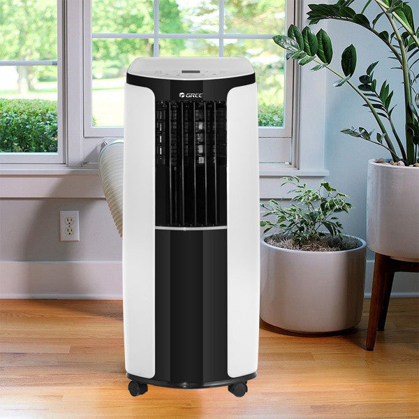 Gree Portable AC 1.0 Ton, Rotary Compressor, R410 Gas, Gold Fin Coating, Sleep mode, Remote control, White, Cmatic-S12C1