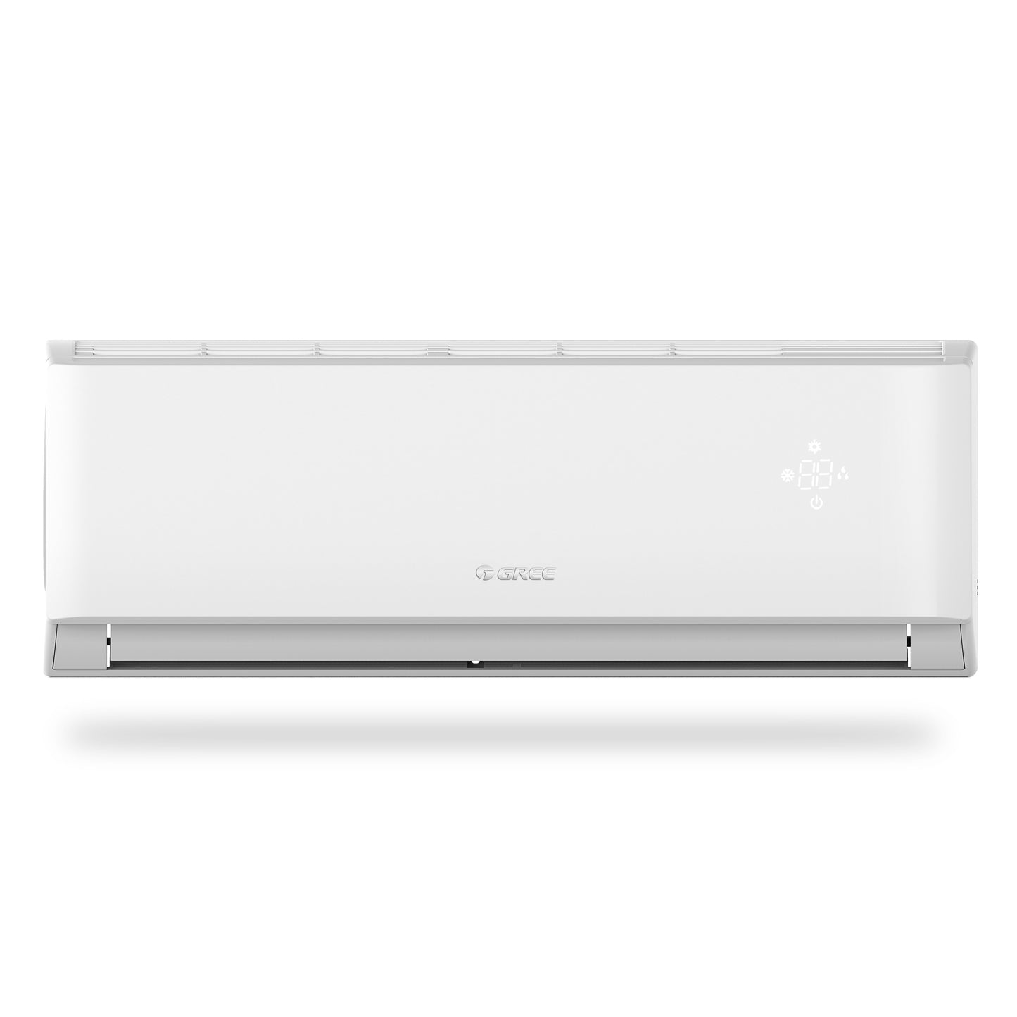 Gree Split AC 2.5 Ton, Piston compressor, R410 Gas, Gold Fin Coating, Turbo mode, Remote control, White, Lomo-P32C3