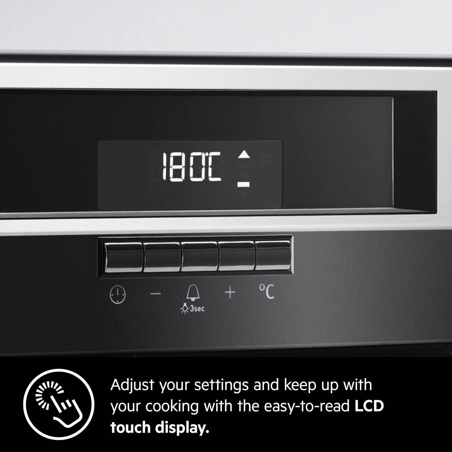 AEG Built-in Microwave Oven 60cm, Grill option, Combigrill, LCD display, Black, KMK721000M