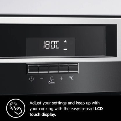 AEG Built-in Microwave Oven 60cm, Grill option, Combigrill, LCD display, Black, KMK721000M
