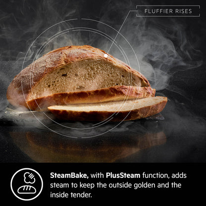 AEG Built-in Electric Oven 90cm, Multilevel-cooking, Steambake, Surroundcook, Black, BEK722910M