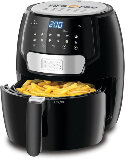 Black + Decker 13-in-1 Air Fryer , Digital Aero Fry, 1500 Watt, 60 Mins Timer, From 80 to 200 Degree Celsius, Black, AF4037-B5