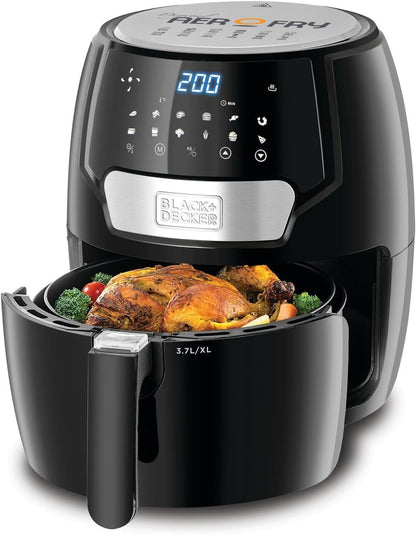 Black + Decker 13-in-1 Air Fryer , Digital Aero Fry, 1500 Watt, 60 Mins Timer, From 80 to 200 Degree Celsius, Black, AF4037-B5