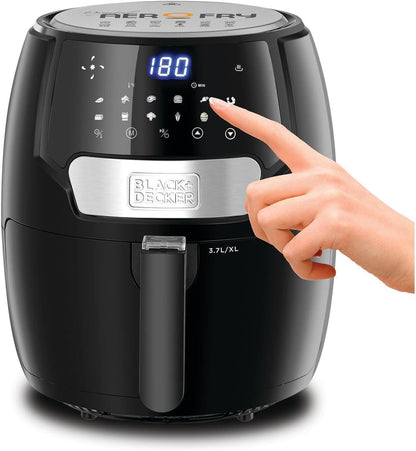 Black + Decker 13-in-1 Air Fryer , Digital Aero Fry, 1500 Watt, 60 Mins Timer, From 80 to 200 Degree Celsius, Black, AF4037-B5