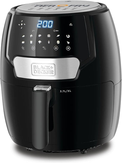 Black + Decker 13-in-1 Air Fryer , Digital Aero Fry, 1500 Watt, 60 Mins Timer, From 80 to 200 Degree Celsius, Black, AF4037-B5