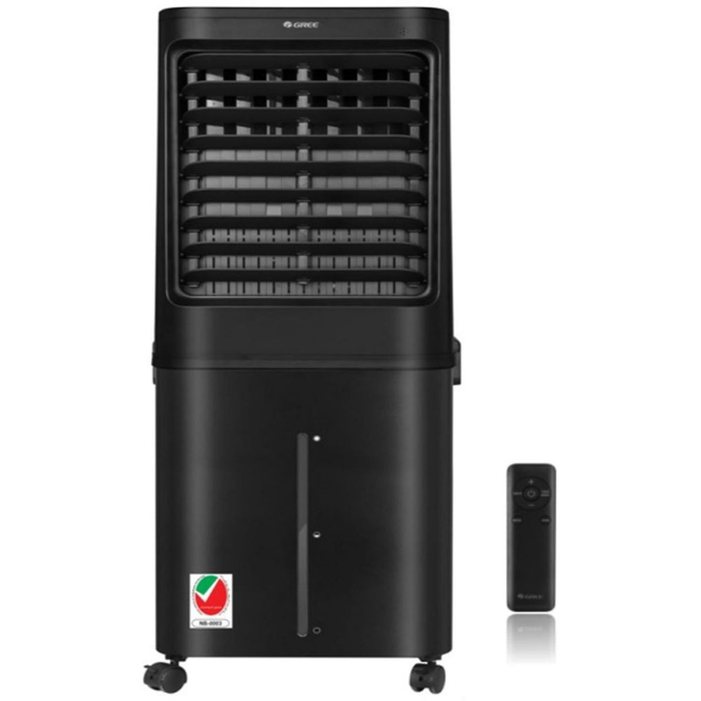 Gree Air Cooler 60 Litre, Powerful blower fan, Remote Control, High Air Volume, Humidification, Black, GCL-6001DGL