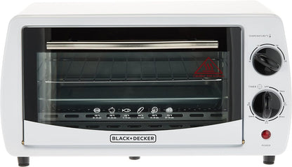 Black + Decker Electric Oven, 9L, 800W, 90-230° Temp Setting, Double Grill With Convection, Double Glass Door For Safety, White, TRO9DG-B5