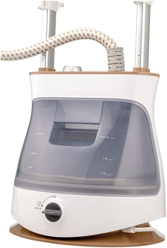 Black + Decker Twin Pole Garment Steamer, 2400W, White, GST2400-B5