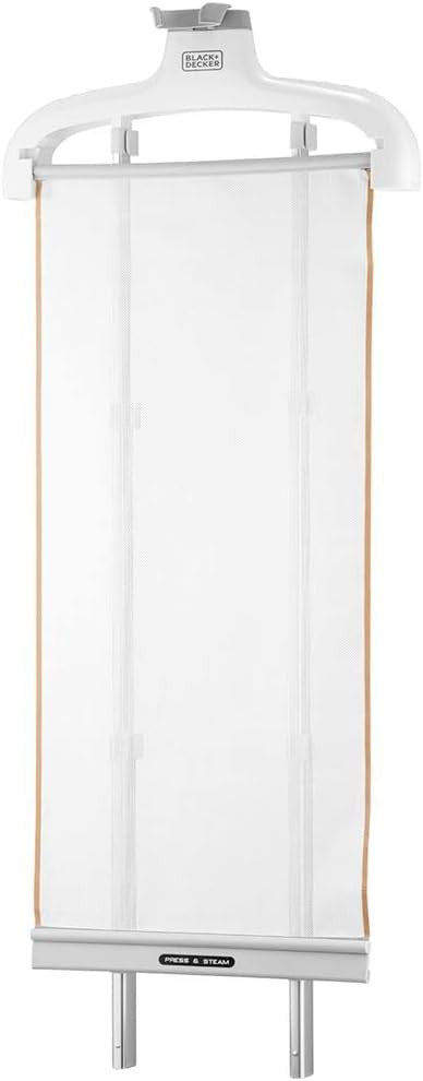 Black + Decker Twin Pole Garment Steamer, 2400W, White, GST2400-B5