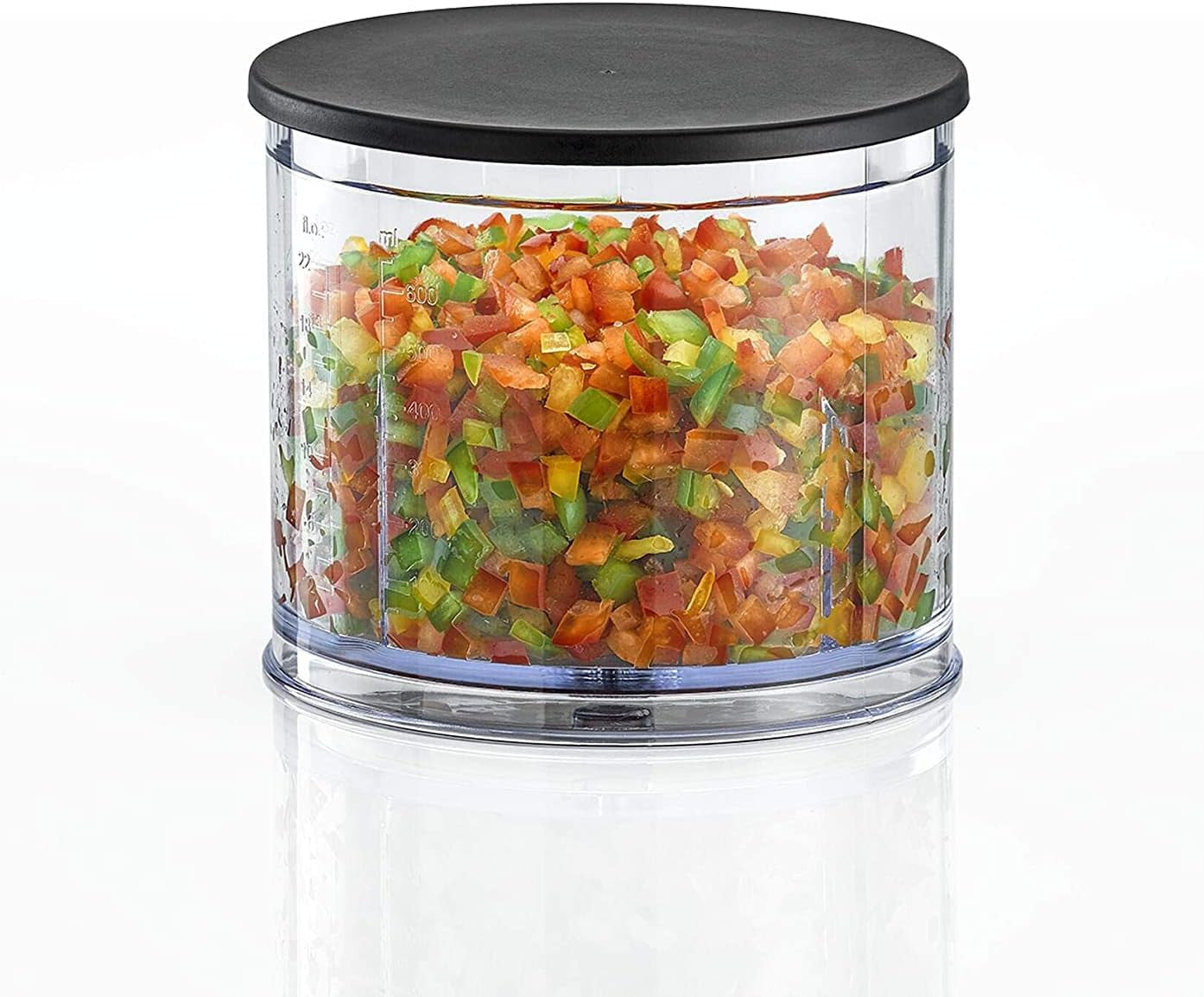 Black + Decker Hand Blender, 600ml Chopping Bowl, 2 Speeds, 3-in-1 Functionality for Blending, Chopping and Whisking, Black, HB600-B5