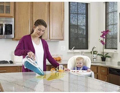 Black + Decker Handheld Portable Vacuum, 10.8V, 1.5Ah, Wet & Dry, White, WDA315J-B5