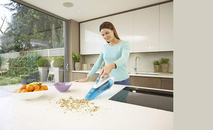 Black + Decker Handheld Portable Vacuum, 10.8V, 1.5Ah, Wet & Dry, White, WDA315J-B5