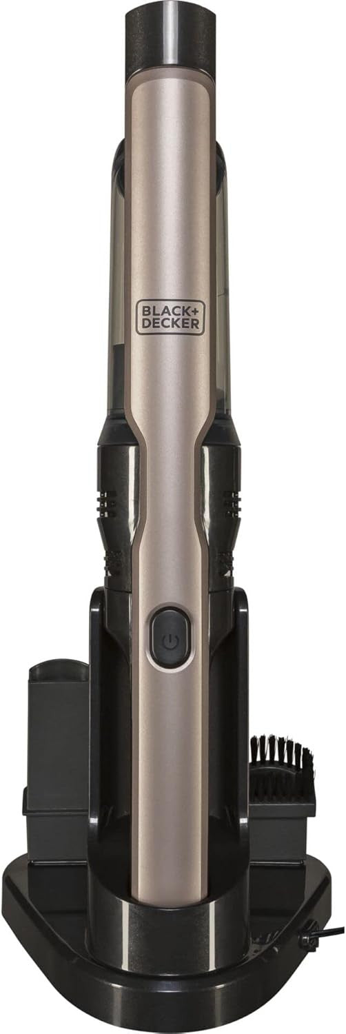 Black + Decker Handheld Portable Vacuum, 12V, 1.5Ah, Gold, DVC320BRG-GB
