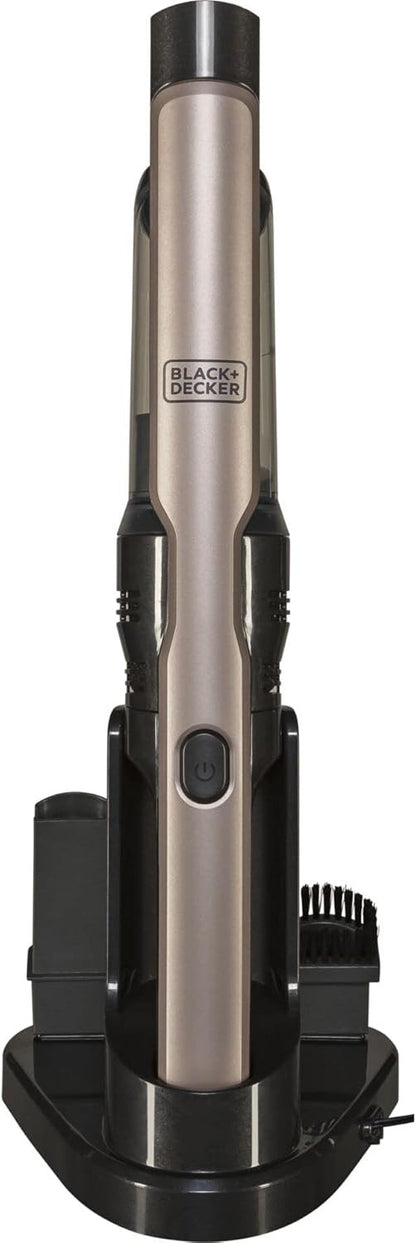Black + Decker Handheld Portable Vacuum, 12V, 1.5Ah, Gold, DVC320BRG-GB