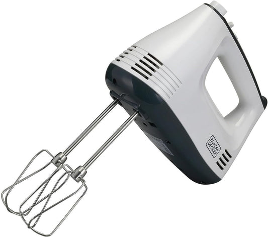 Black + Decker Hand Mixer, 300w, White, M350-B5
