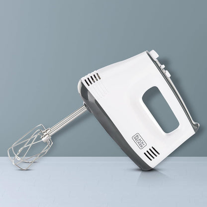 Black + Decker Hand Mixer, 300w, White, M350-B5