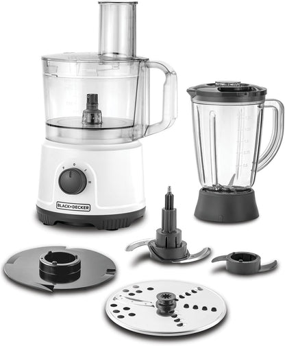 Black + Decker Food Processor, 800W, 24 function, White, FX822-B5
