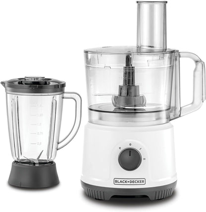 Black + Decker Food Processor, 800W, 24 function, White, FX822-B5