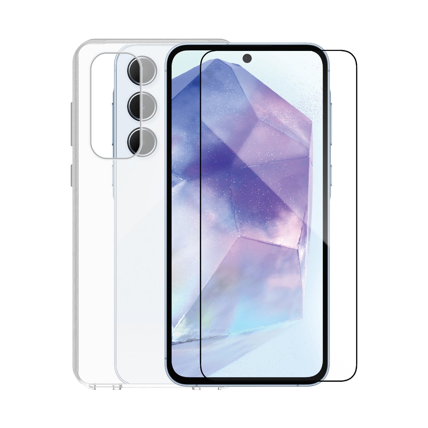 Smartix Clear Case with Screen Protector Samsung Galaxy A55 IGBA55