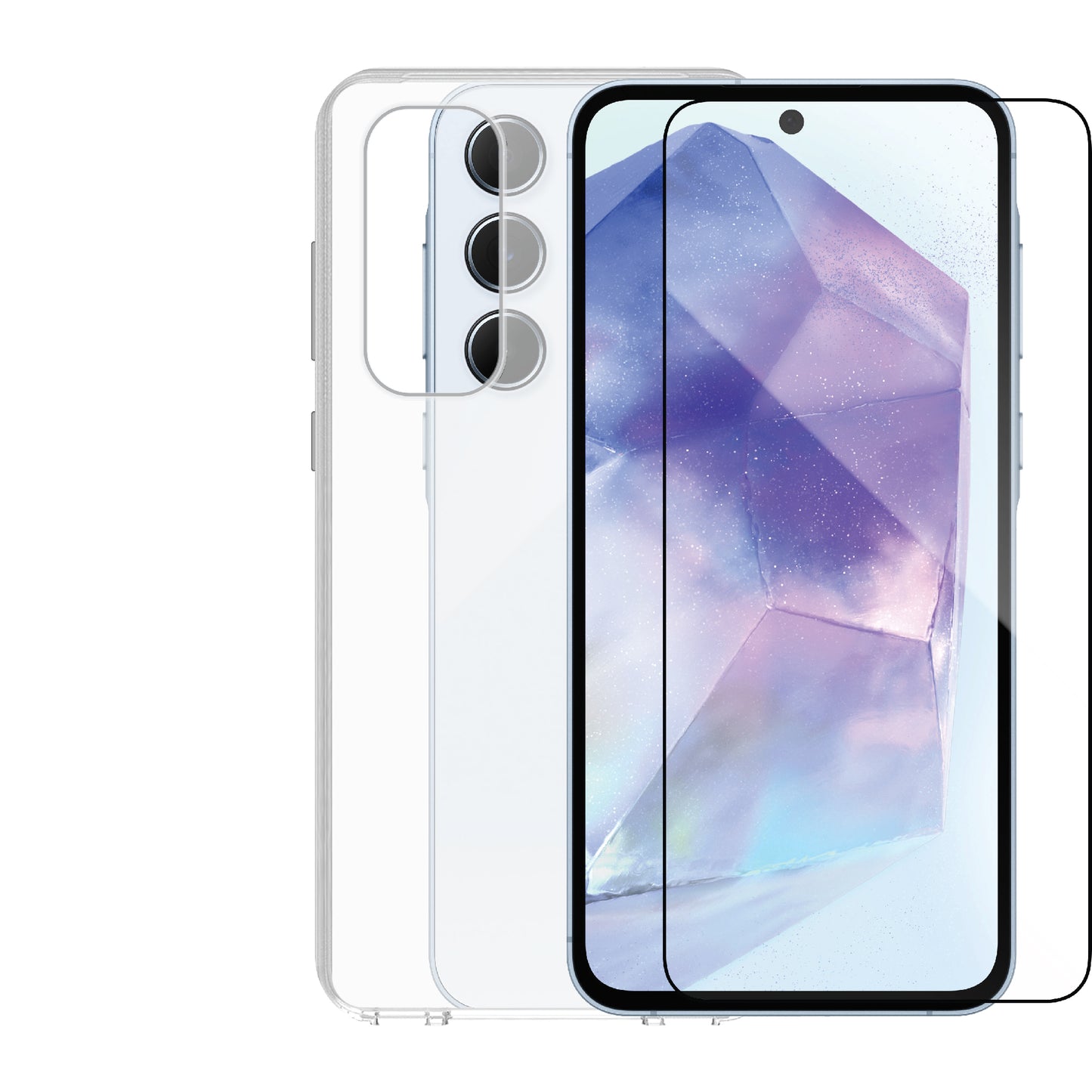 Smartix Clear Case with Screen Protector Samsung Galaxy A55 IGBA55