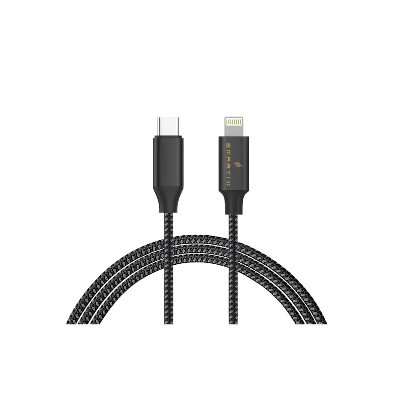 Smartix Iconnect Usb-C Or Usb-A To Lighting Cable Fast Charging Cable 1.5M Black