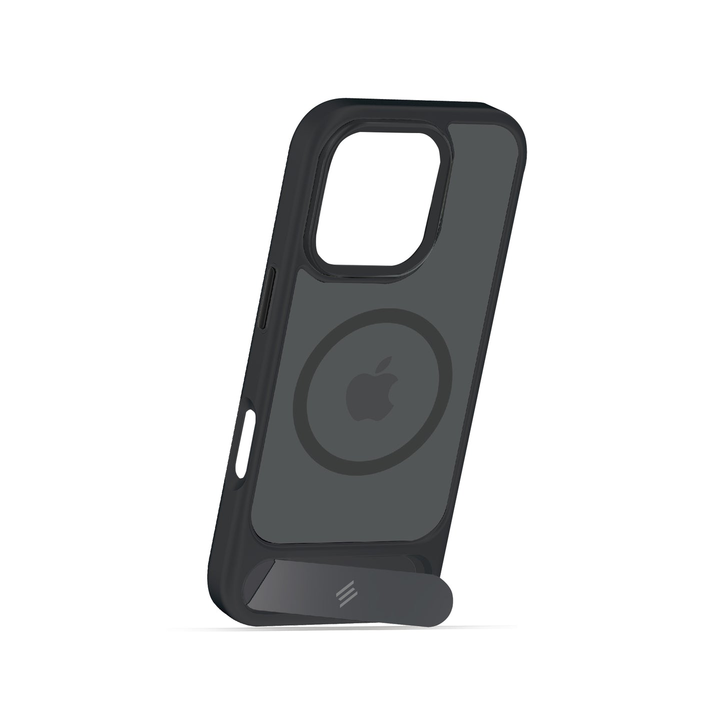 Smartix Premium Designer Stand Case for iPhone 16 Pro, Black