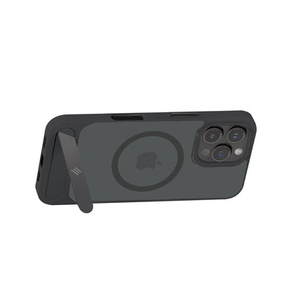 Smartix Premium Designer Stand Case for iPhone 16 Pro, Black